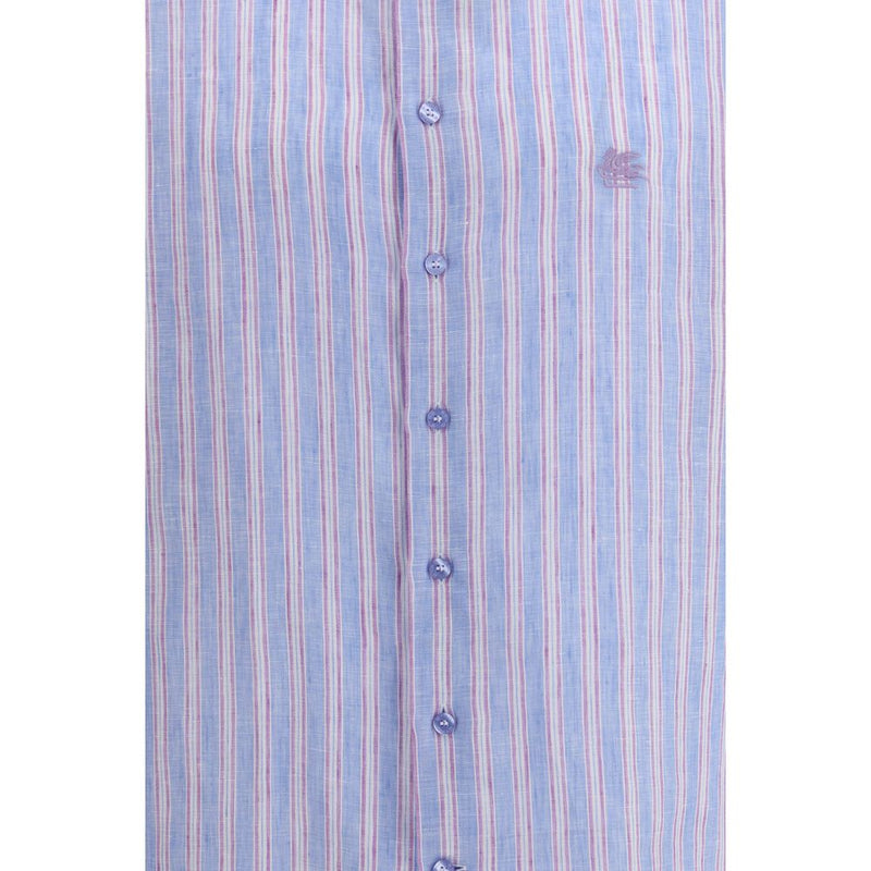 Etro Multicolor Linen Pattern Shirt