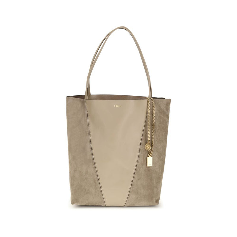 Chloé Beige Calf Leather Bos Taurus Shoulder Bag