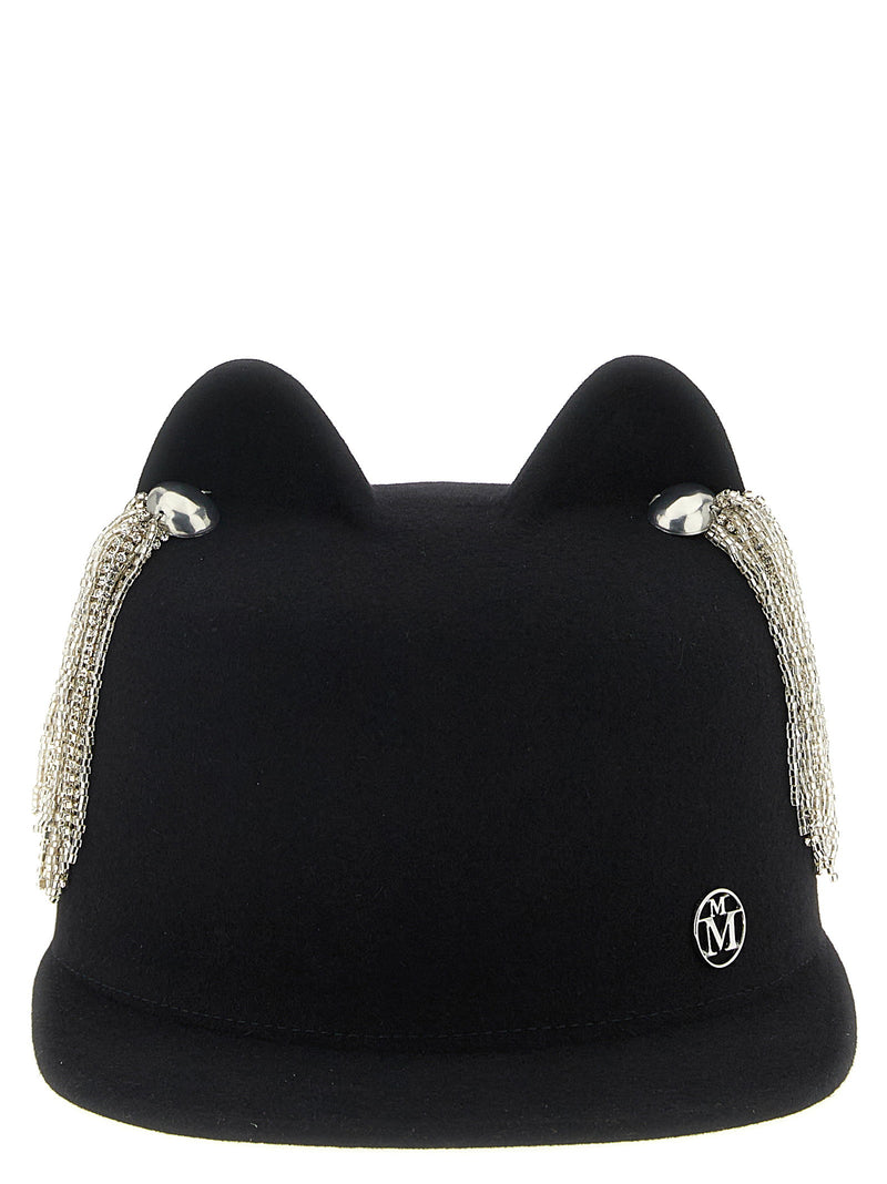 Maison Michel Maison Michel Jamie Hat With Crystals