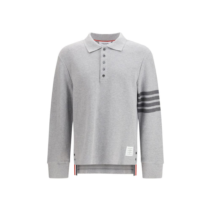 Polo de algodón gris de Thom Browne