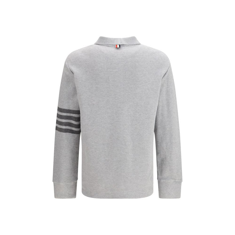 Polo de algodón gris de Thom Browne