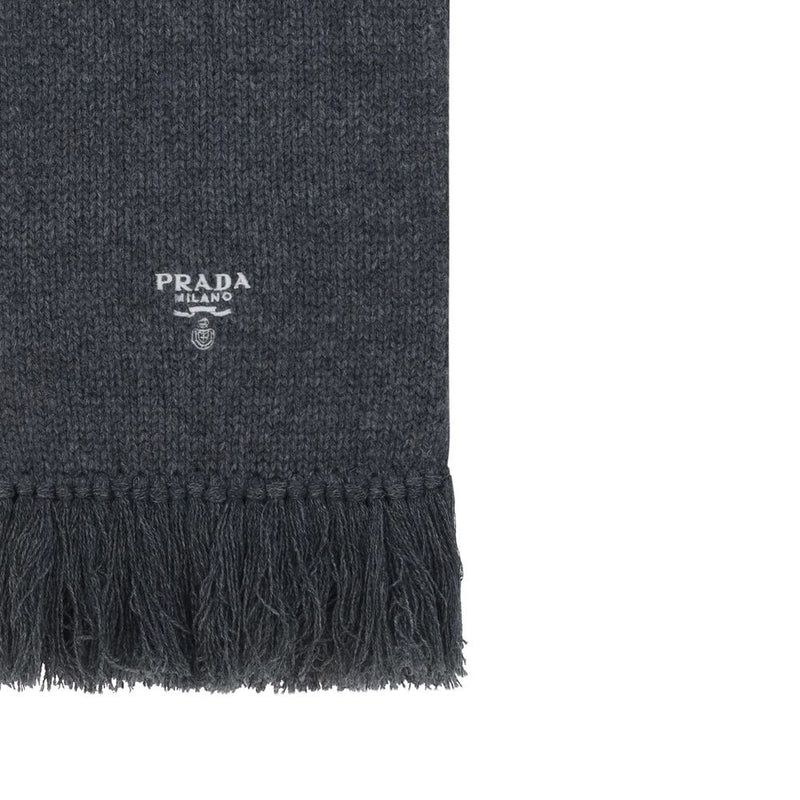 Prada Gray Cashmere Foulard