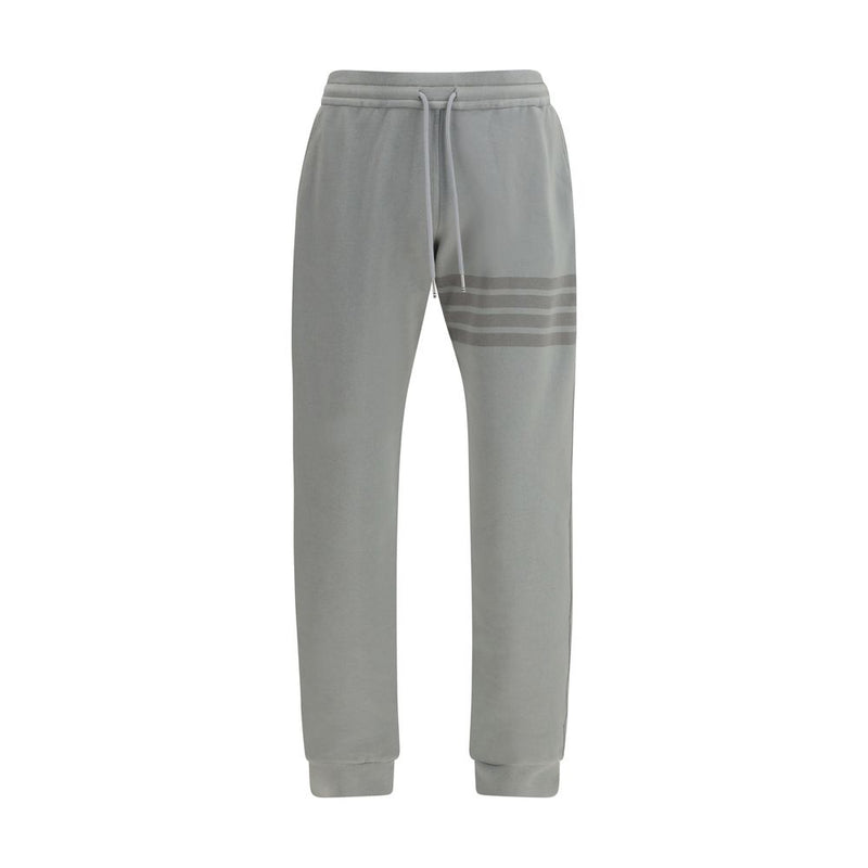Pantalones jogger de algodón grises Thom Browne (pantalones de entrenamiento)