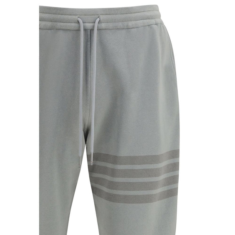 Pantalones jogger de algodón grises Thom Browne (pantalones de entrenamiento)