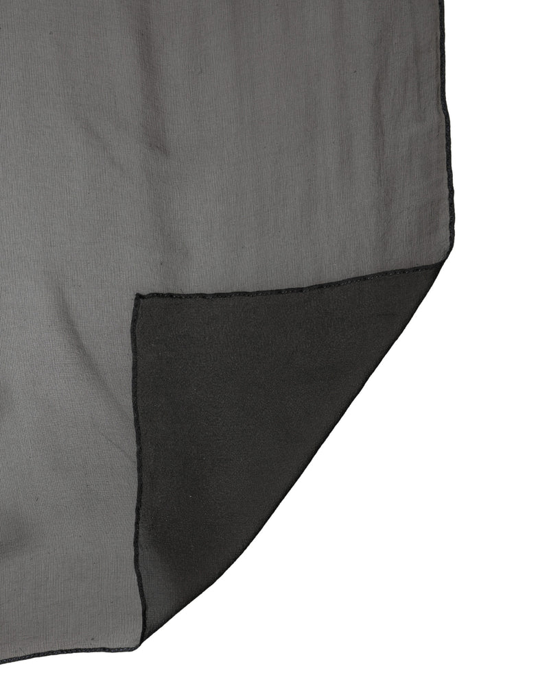 Dolce & Gabbana Black Silk Neck Wrap Shawl Stole 167cm x 126cm Scarf