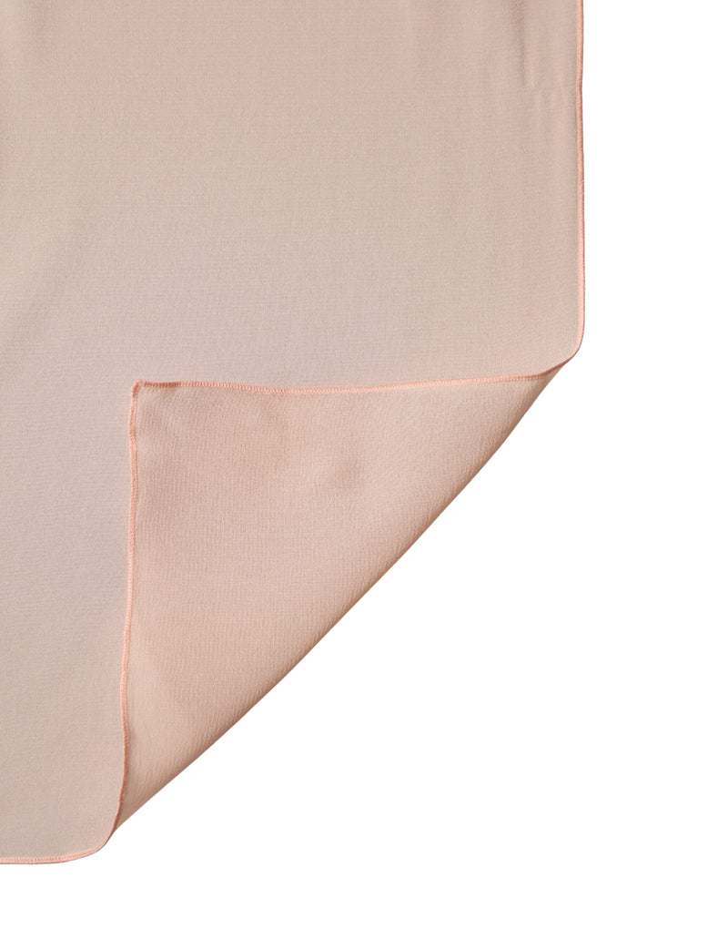 Étole pour femme Dolce & Gabbana en soie pêche, 200cm x 64cm