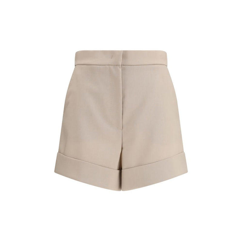 Max Mara Bicolor Wool Oves Aries Bermuda Shorts