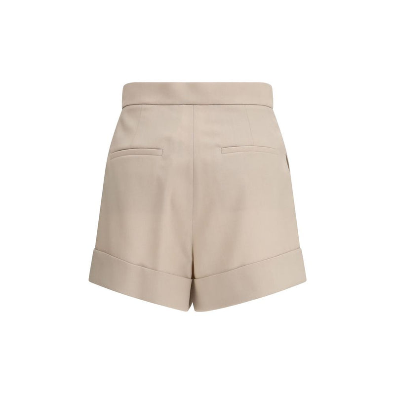 Max Mara Bicolor Wool Oves Aries Bermuda Shorts