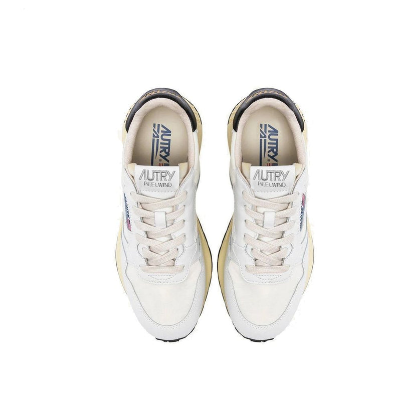 Autry White Leather Athletic Sneakers