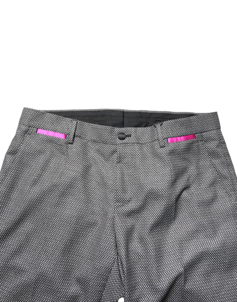 Dolce & Gabbana Gray Viscose Skinny Men Dress Trouser Pants