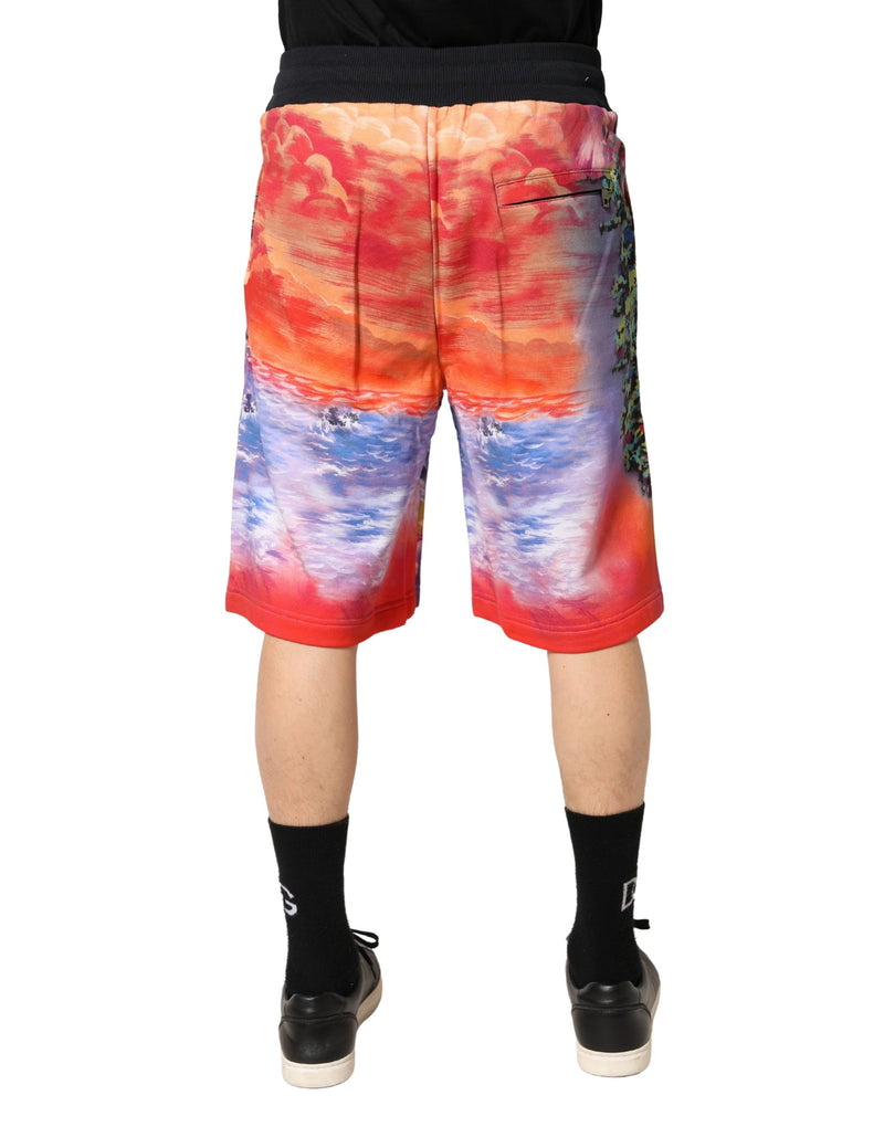 Bermudas de algodón multicolor con estampado gráfico Dolce & Gabbana