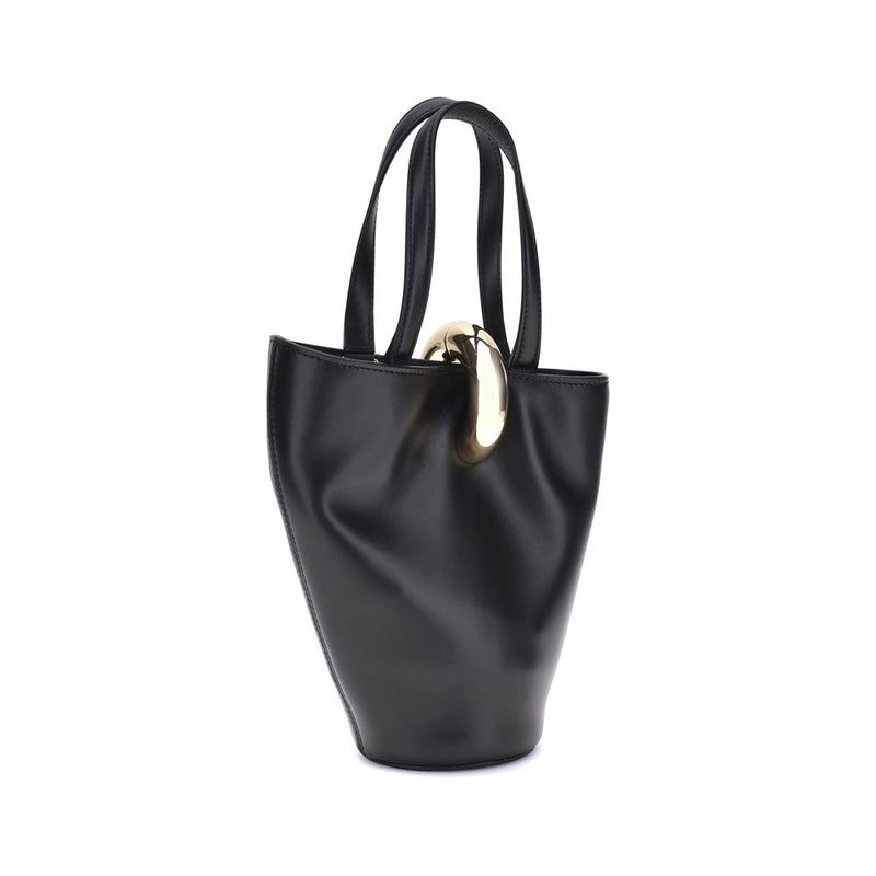 Jacquemus Black Calf Leather Bos Taurus Backet Bag