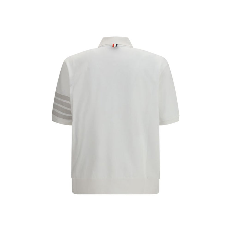 Polo blanco de algodón Thom Browne