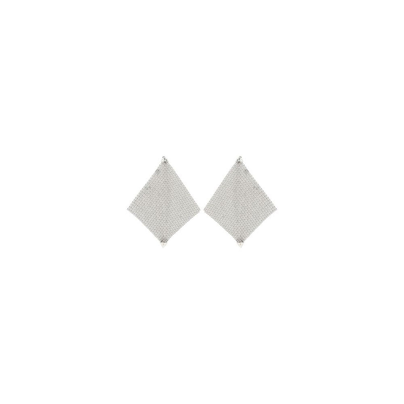 Rabanne Silver Brass Earrings
