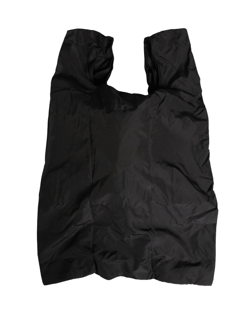 Bolsa Ecobag de poliéster preto com panda de pelúcia Dolce & Gabbana para homens