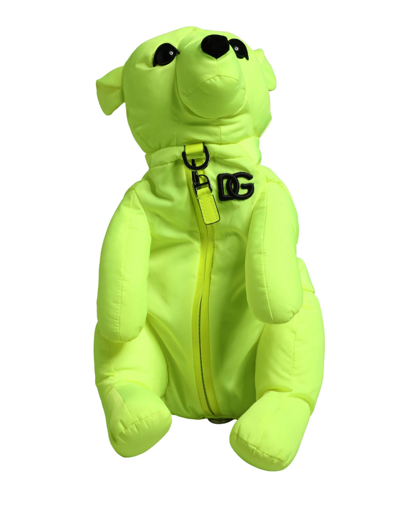 Bolsa de poliéster verde com silhueta de animal e cinto de cintura Dolce & Gabbana