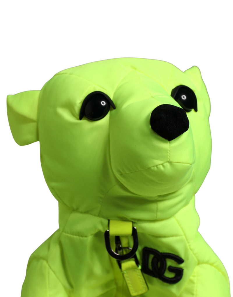 Bolsa de poliéster verde com silhueta de animal e cinto de cintura Dolce & Gabbana