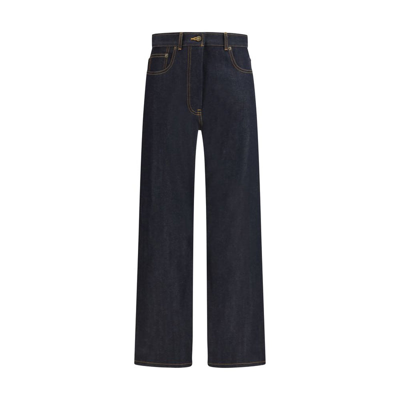 Vaqueros rectos de algodón azul Thom Browne