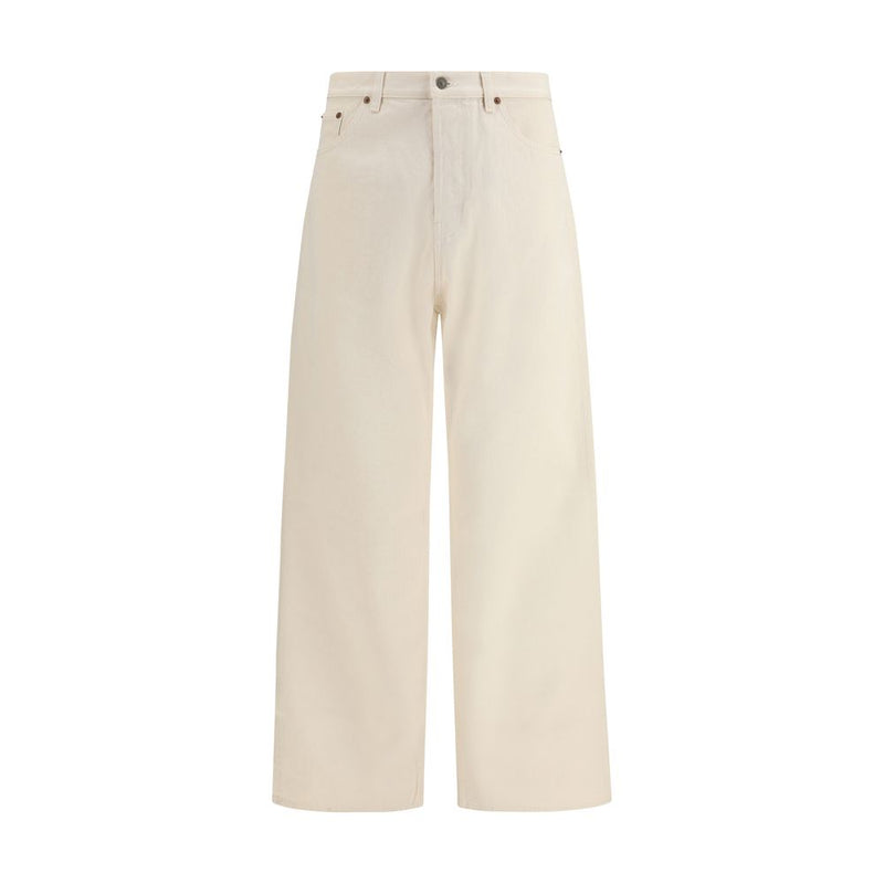 Valentino Garavani Beige Cotton Casual Pants