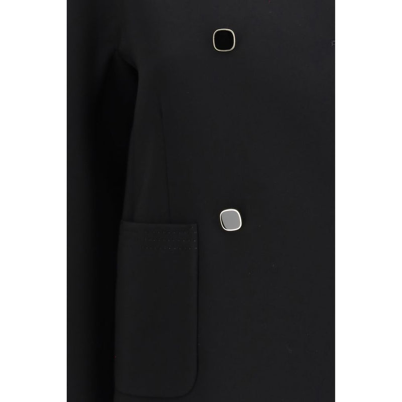 Max Mara Black Triacetate Coat