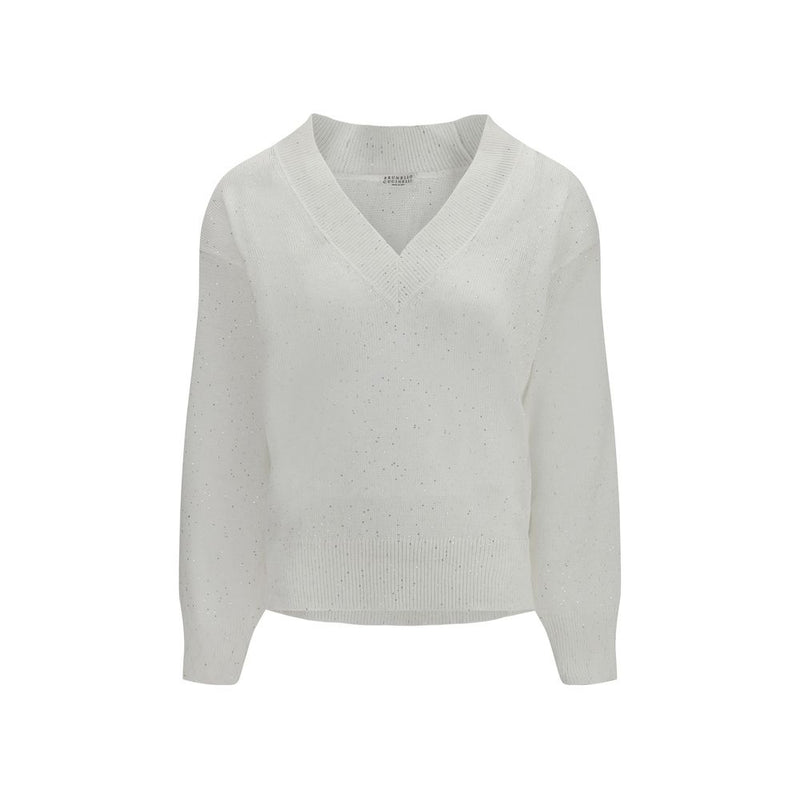 Brunello Cucinelli White Linen T-Shirt