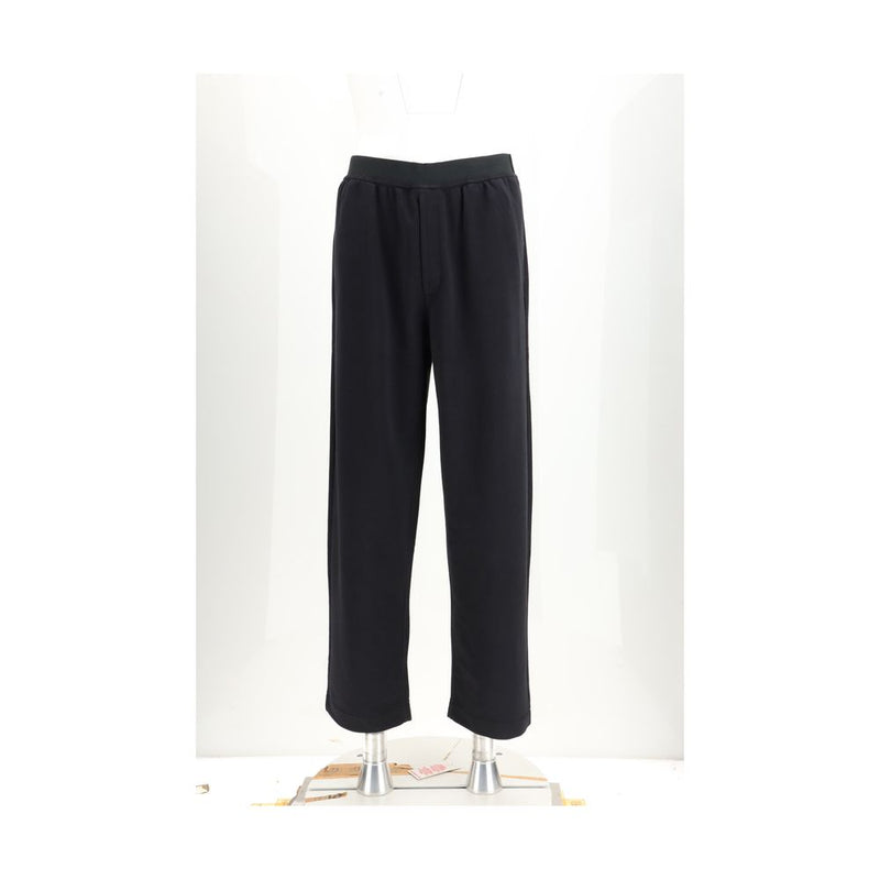 Pantalones informales de algodón negros MM6