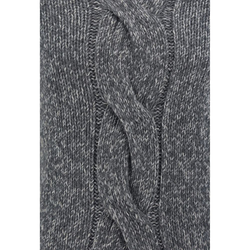 Brunello Cucinelli Gray Cashmere Turtleneck