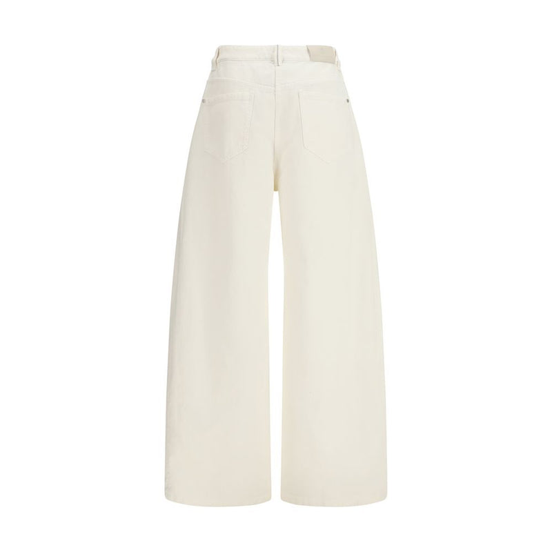 Brunello Cucinelli Beige Cotton Casual Pants