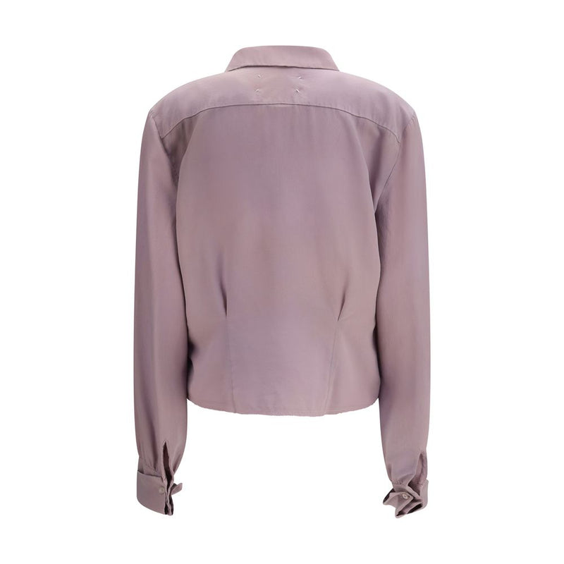 Maison Margiela Purple Silk Shirt