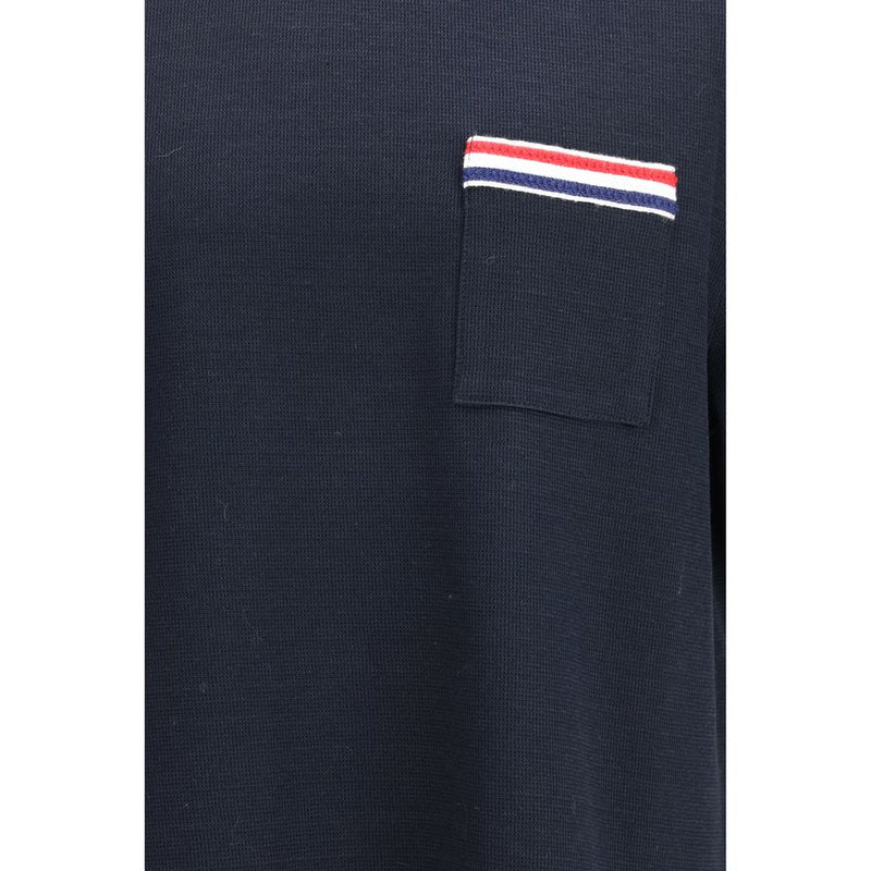 Camiseta de algodón azul de Thom Browne