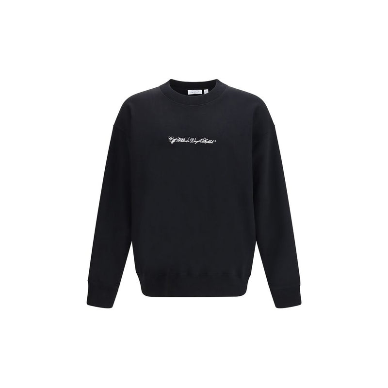 Off-White Black Cotton Sweatshirt