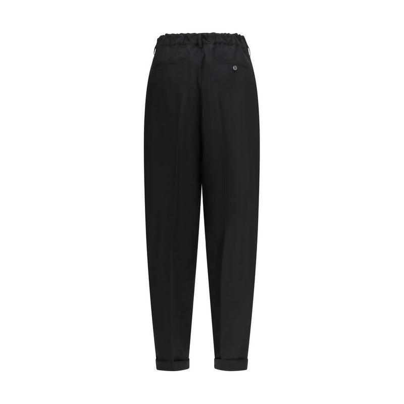 Marni Black Wool Casual Pants