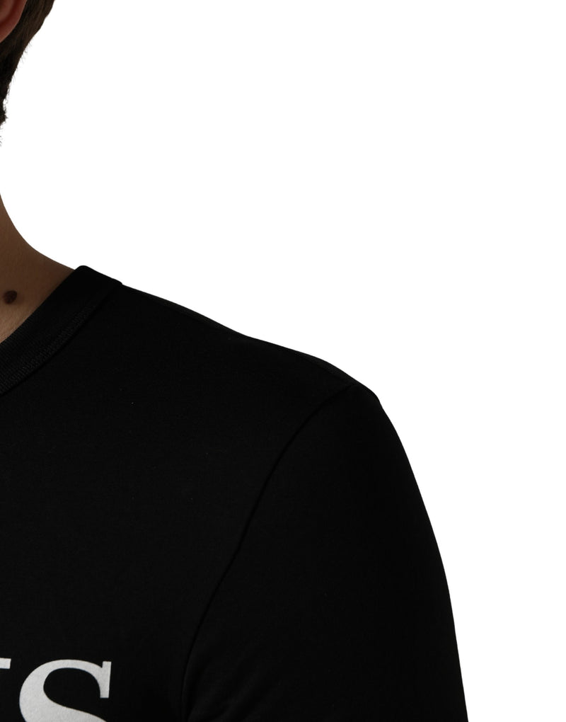 Camiseta preta masculina com bolso camuflado Italians Do It Better Dolce & Gabbana