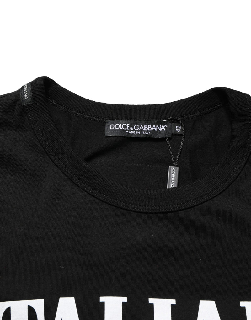 Camiseta preta masculina com bolso camuflado Italians Do It Better Dolce & Gabbana