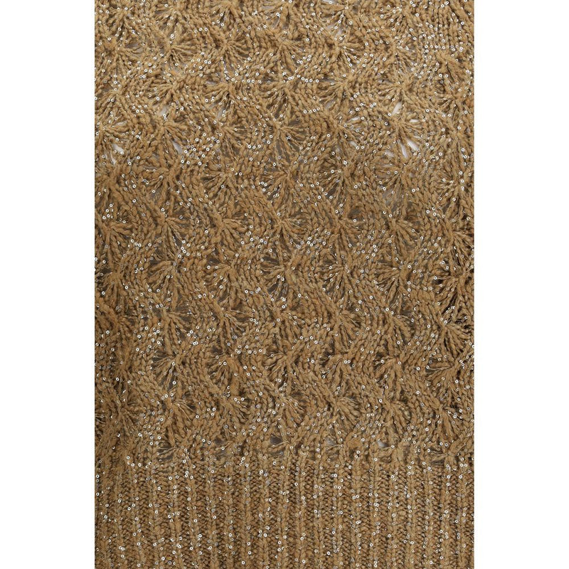 Brunello Cucinelli Beige Silk Sweatshirt