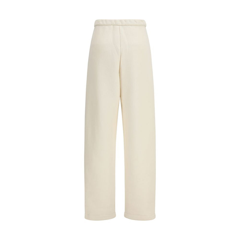 Max Mara Pure Beige Cotton Casual Pants