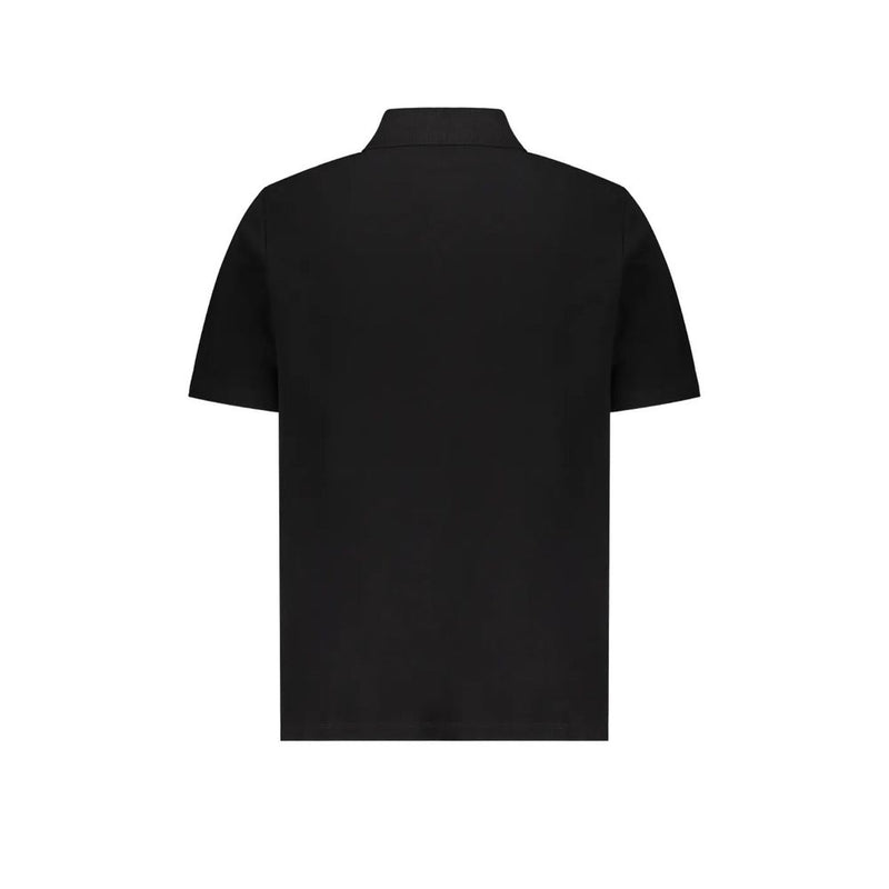 Balmain Black Cotton Polo Shirt