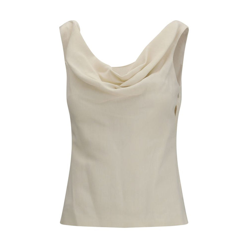 Brunello Cucinelli Beige Viscose Blouse