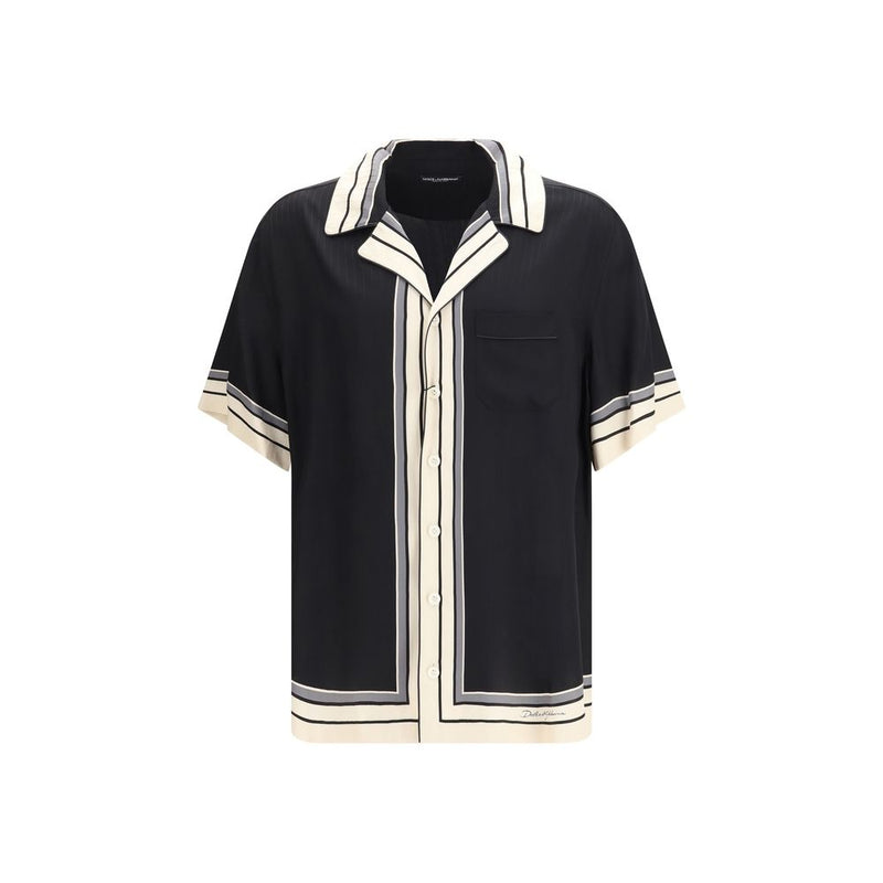 Dolce & Gabbana Multicolor Silk Shortsleeve Shirt