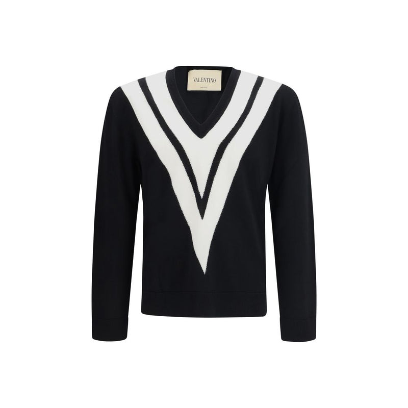 Valentino Garavani Black Wool Oves Aries Sweatshirt