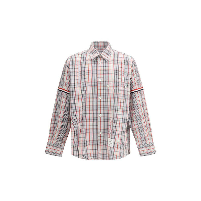 Camisa de tecido estampado multicolorido Thom Browne