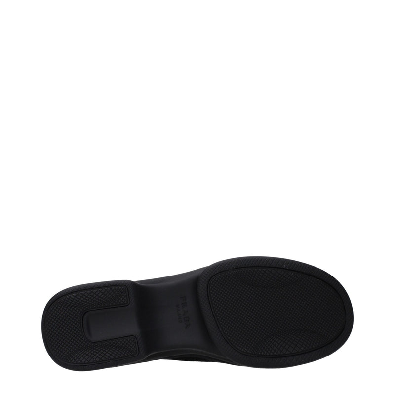Prada Black Fabric Low Top Sneakers