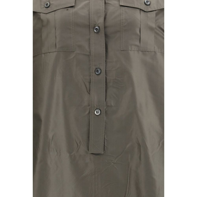 Prada Bicolor Silk Casual Dress