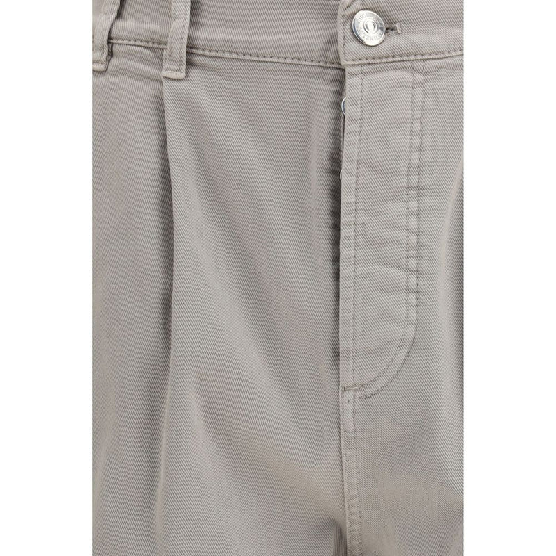 Brunello Cucinelli Beige Cotton Casual Pants
