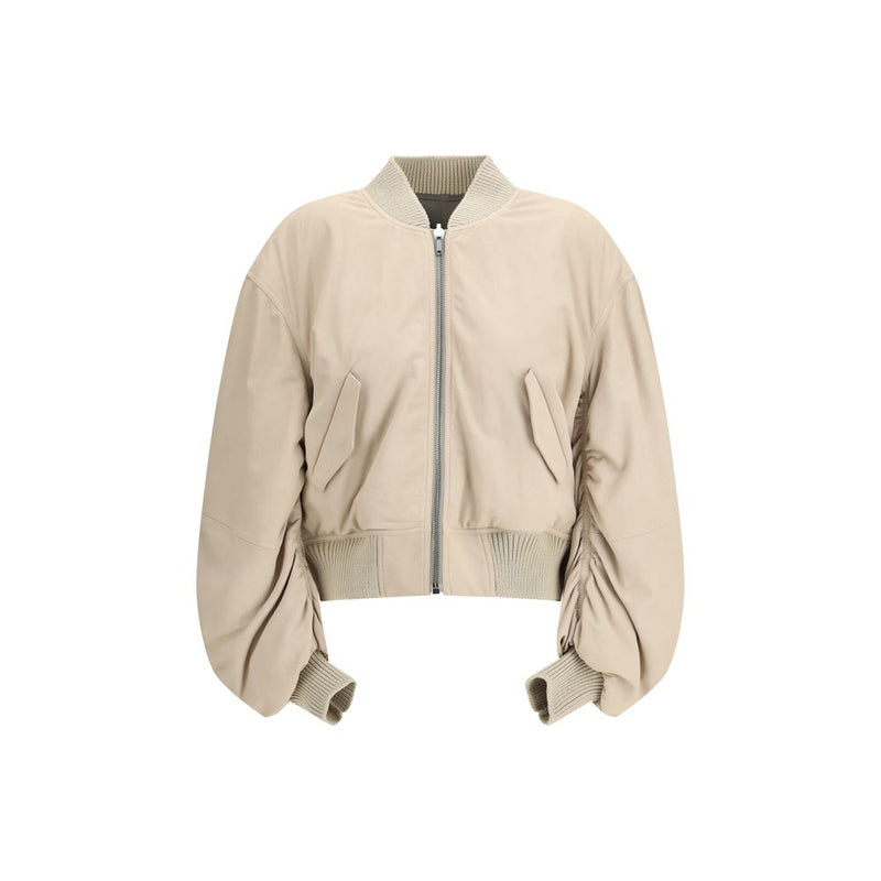 Rick Owens Beige Lamb Ovis Aries Aries Bomber