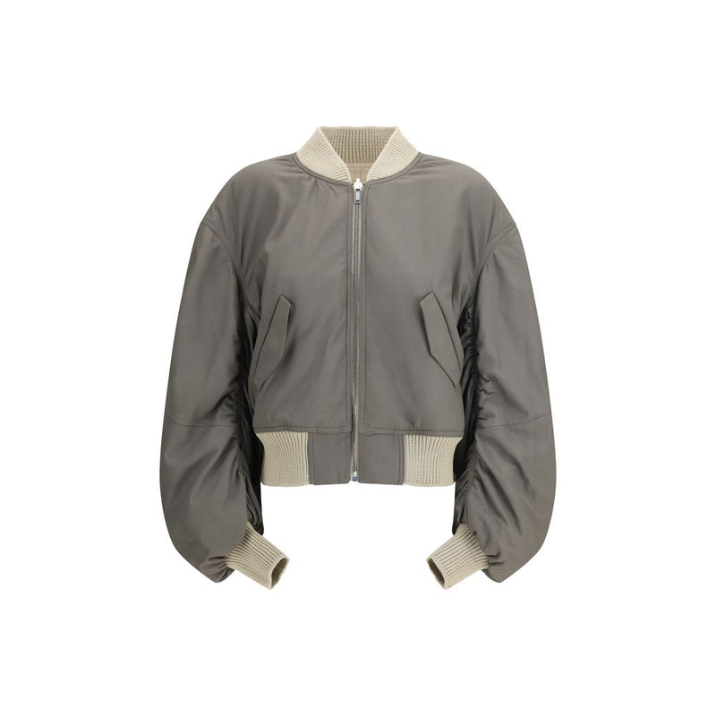 Rick Owens Beige Lamb Ovis Aries Aries Bomber