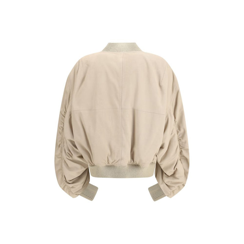Rick Owens Beige Lamb Ovis Aries Aries Bomber