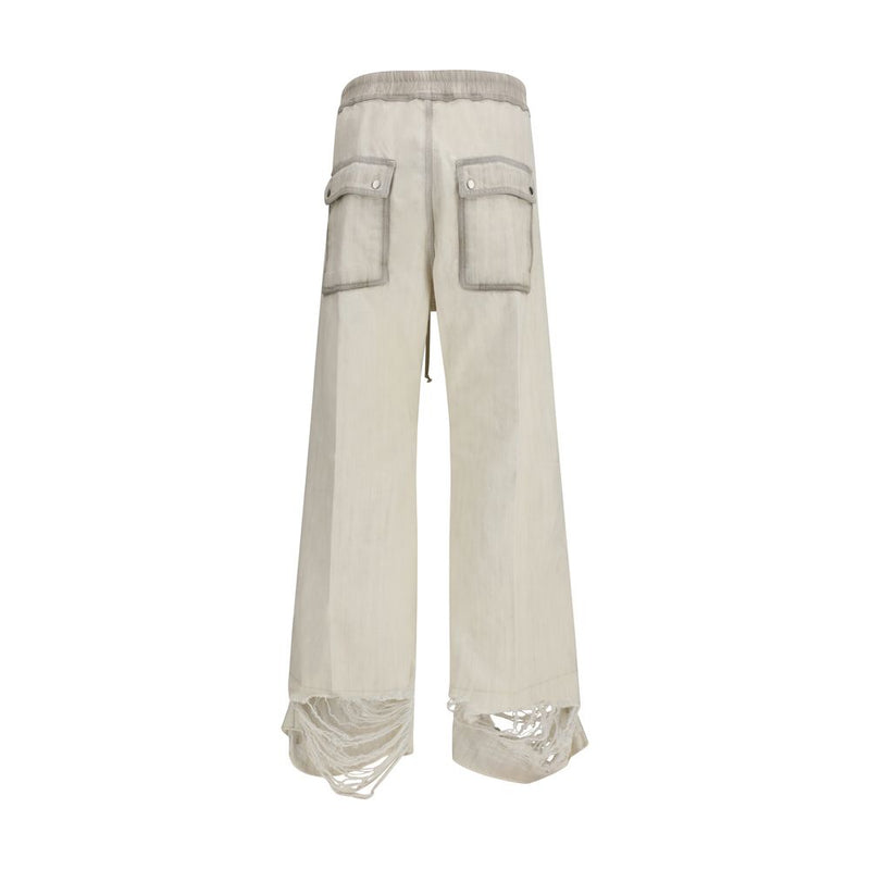 Rick Owens Beige Cotton Casual Pants