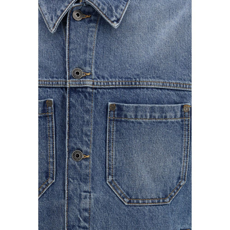 Off-White Blue Cotton Denim Jacket