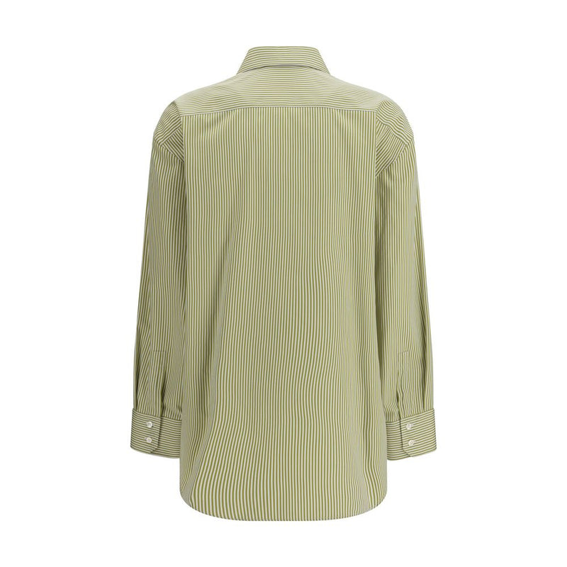 Chemise à motif bicolore en coton Saint Laurent